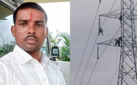 மின்பாதையில் பழுது நீக்கிய ஊழியர் மின்சாரம் தாக்கி பலி