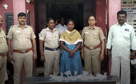 கள்ளச்சாராயம் விற்ற ஊராட்சி மன்றத் தலைவி கைது