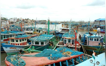 கனமழையால் கடலுக்குள் மீன்பிடிக்க செல்லாத மீனவர்கள்- ரூ.15 கோடி மீன் வர்த்தகம் பாதிப்பு