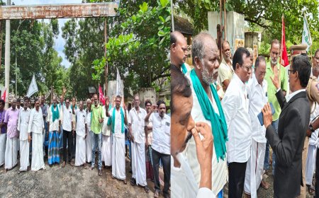 சர்க்கரை ஆலை  ஜப்திக்கு வந்த அதிகாரிகளுக்கு எதிராக  விவசாயிகள் ஆர்ப்பாட்டம்