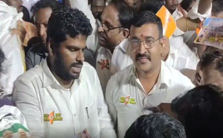 ஆவடியில் நலத்திட்ட உதவிகள் வழங்கிய அண்ணாமலை
