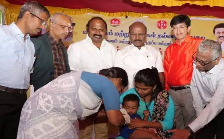 தமிழக அரசின் குழந்தைகளுக்கான சிறப்பு தடுப்பூசி முகாம்