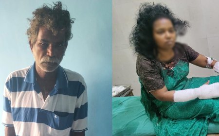 கொள்ளிடம்:  பெண்ணை சராமாரியாக  அரிவாளால் வெட்டியவர் கைது-போலீஸ் விசாரணை