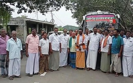 தரங்கம்பாடியில் விவசாயிகள் சாலை மறியல் போராட்டம்