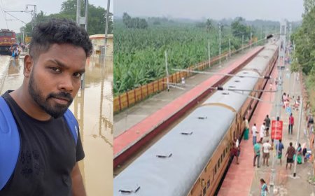 ஸ்ரீவைகுண்டம் ரயில் நிலையத்தில் இருந்து 15 கி.மீ.  நடந்து தப்பித்த   இளைஞர்