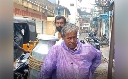 பாலில் கலப்படம் செய்தவர்களைப் பிடித்து போலீசாரிடம் ஒப்படைத்த வாலிபர்