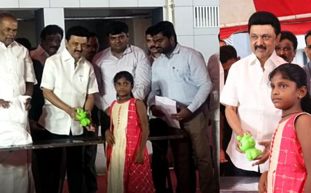 முதல்வருக்கு உண்டியல் பணத்தைத் தந்து  மெய் சிலிர்க்க வைத்த நெல்லை மாணவி