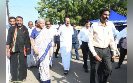 தூத்துக்குடி மாவட்டத்தில் மத்திய நிதி அமைச்சர் சூறாவளி சுற்றுப்பயணம்