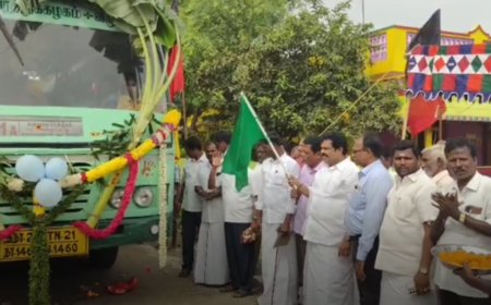 அதிமுக ஆட்சியில் நிறுத்தப்பட்ட  பேருந்து சேவை மீண்டும் தொடக்கம்