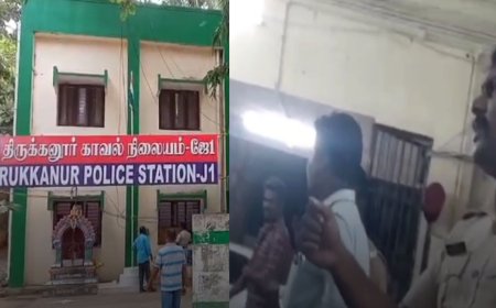 புதுச்சேரி: சப்-இன்ஸ்பெக்டர் முன்னிலையில்  தாக்க முயற்சி- வீடியோ வைரல்