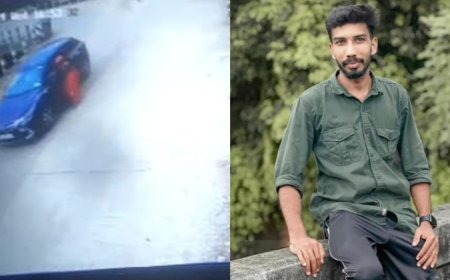 பிரிந்து வாழும் காதல் மனைவியை காரில் தரதரவென இழுந்து சென்ற கொடூர கணவன்