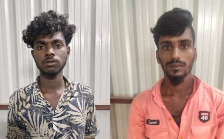 தஞ்சையில் செயின் பறிப்பில் ஈடுபட்ட 2 பேரை மடக்கி பிடித்த போலீசார்