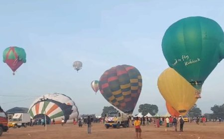 பொள்ளாச்சியில் சர்வதேச வெப்பக்காற்று பலூன் திருவிழா -8 நாடுகள் பங்கேற்பு