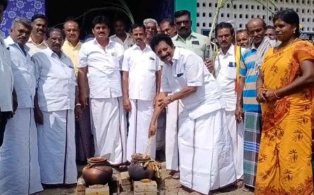 பேராவூரணி: மீனவ மக்களுடன் இணைந்து சமத்துவ பொங்கல் கொண்டாடிய  எம்.எல்.ஏ 