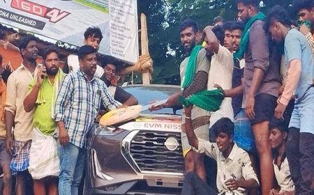 பாலமேடு ஜல்லிக்கட்டில் பிரபாகரன் முதலிடம்-கார் பரிசளிப்பு
