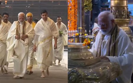 குருவாயூர் கோயிலில் பிரதமர் மோடி சாமி தரிசனம்