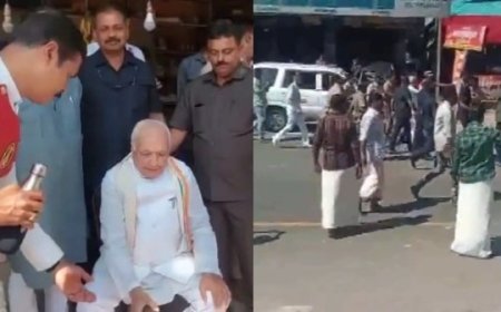 கேரளா ஆளுநர் முஹமது கான் திடீர் தர்ணா  !