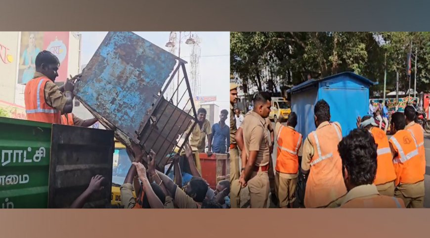 நெல்லை மாநகராட்சியில் ஆக்கிரமிப்புகள் அகற்றம்- அதிரடி காட்டிய அதிகாரிகள்