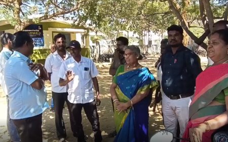 பள்ளி  தலைமை ஆசிரியையிடம் ஒருமையில் அவதூறாக பேசிய ஊராட்சி மன்றத்தலைவரின் கணவர்..!
