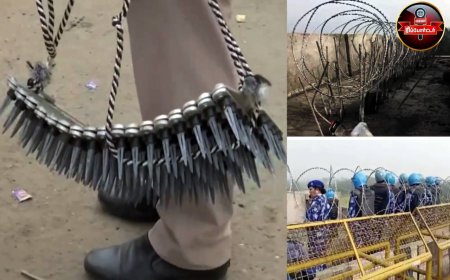 இரும்புத் தடுப்புகள், முட் கம்பிகள், கண்ணீர் புகைக்குண்டுகள்..விரட்டியடிக்கப்படும் விவசாயிகள்..!