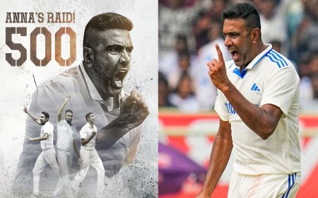 ஆளப் போறான் தமிழன்.. 500 விக்கெட்டுகளை சாய்த்த அஸ்வின்..! ராஜ்கோட் டெஸ்ட்டில் அசத்தல்..!