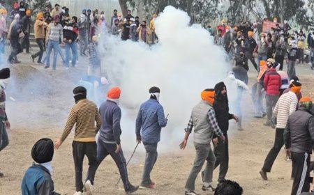 மாரடைப்பால் உயிரிழந்த விவசாயி... கண்ணீர் புகைக்குண்டு தான் காரணம்..! பகீர் புகார் கூறும் உறவினர்கள்..!