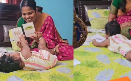 அவ்வளவு அறிவு...பிறந்த 4 மாதத்திலேயே உலக சாதனை.. அசத்தும் ஆந்திர குழந்தை...