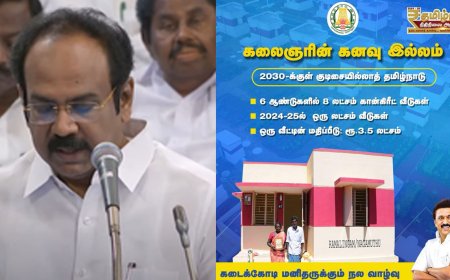 வீடு இல்லைனு கவலை வேண்டாம்.. கலைஞரின் கனவு இல்லம்.. ஒரு லட்சம் பேருக்கு கான்கிரீட் வீடுகள்..! பட்ஜெட்டில் அறிவிப்பு!
