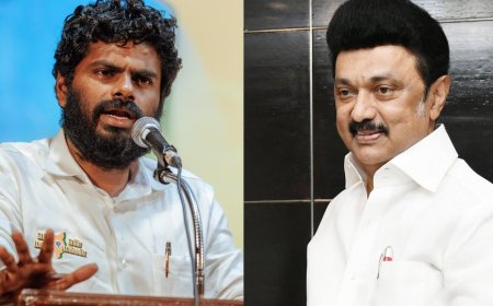 மத்திய அரசின் திட்டங்கள் 'டப்பிங்’! - திமுகவின் தேர்தல் வாக்குறுதிகளை முன்வைத்து அண்ணாமலை குற்றச்சாட்டு!