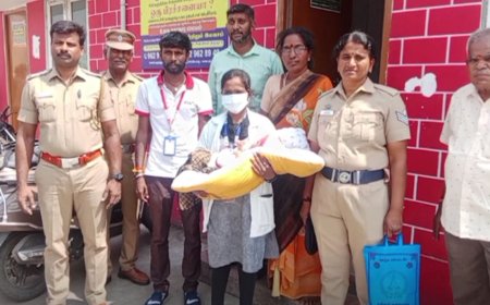 என்னம்மா இப்படி பண்றீங்களேம்மா..?-ஆவணங்கள் எடுக்கக் குழந்தையை விட்டுச் சென்ற பெண்