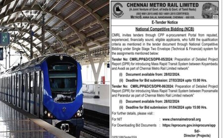 ஆவடியன்ஸ்க்கு இனி ஜாலி தான்..! கோயம்பேடு-ஆவடி மெட்ரோ.. தயாரான ப்ளான்..! டெண்டர் விட்ட சென்னை மெட்ரோ..