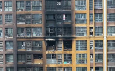 சீனாவில் அடுக்குமாடி குடியிருப்பில் தீ விபத்து :15 பேர் உயிரிழப்பு- 44 பேர் படுகாயம்