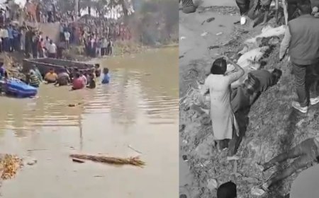 குளத்தில் டிராக்டர் கவிழ்ந்து 15 பேர் உயிரிழப்பு.... உ.பி.யில் சோக சம்பவம்..