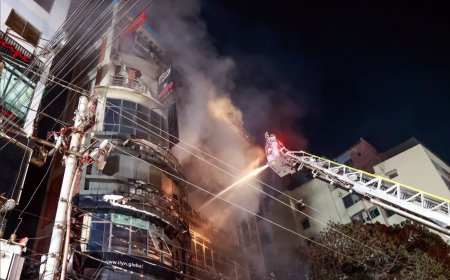 பங்களாதேஷில் பயங்கர தீவிபத்து... 45 பேர் உயிரிழந்த பரிதாபம்...