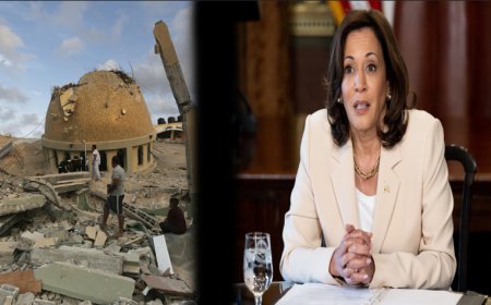 "காசாவில் போர் நிறுத்தம் தேவை..." கமலா ஹாரிஸ் அழைப்பு !!