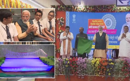 PM Modi : இந்தியாவின் முதல் under water metro! தொடங்கி வைத்தார் பிரதமர் மோடி...
