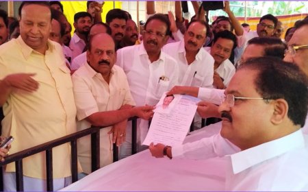 ஸ்ரீபெரும்புதூர் தொகுதியில் போட்டியிட டி.ஆர்.பாலு விருப்பமனு...