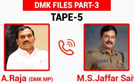 DMK FILES-3 : 5 வது ஆடியோ வெளியீடு!! - CBI ரெய்டு குறித்து முன்கூட்டியே அலர்ட் செய்த ஆ.ராசா