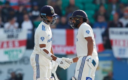 5 வது டெஸ்ட்:  இந்தியா அபாரம்! - முதல் நாள் ஆட்டநேர முடிவில் இந்தியா 135/1