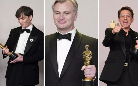 Oscar 2024 Winners: ஆஸ்கர் விருதுகளை வென்று குவித்த ஓப்பன்ஹெய்மர்… ஒட்டுமொத்த வின்னர்ஸ் லிஸ்ட் இதோ!