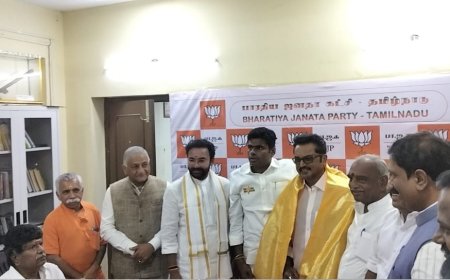 நெருங்கும் மக்களவைத் தேர்தல்... கமலாலயத்தில் அண்ணாமலையுடன் ச.ம.க சரத்குமார், த.ம.மு.க ஜான் பாண்டியன் பேச்சுவார்த்தை...