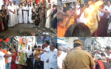 Nellai: உரிமைத்தொகையை கொச்சைப்படுத்துவதா?.. குஷ்பூ உருவ பொம்மையை எரித்த திமுகவினர்...