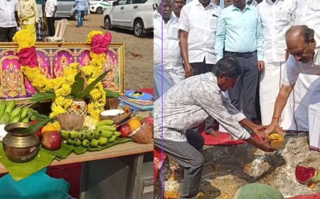 மாமல்லபுரத்தில் ரூ.90.50 கோடி மதிப்பில் புதிய பேருந்து நிலையம்.. பணிகளை தொடங்கி வைத்த அமைச்சர் தா.மோ.அன்பரசன்..