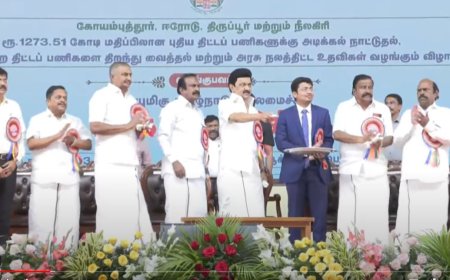 கோவையில் புதிய திட்டங்களுக்கு முதலமைச்சர் அடிக்கல்.... பொய்களை பரப்ப வாட்ஸ்அப் யூனிவர்சிட்டி நடத்துகிறார்கள்... முதலமைச்சர் மு.க.ஸ்டாலின் குற்றச்சாட்டு