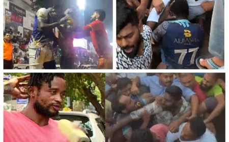 கேரளாவில் விரட்டி விரட்டி தாக்கப்பட்ட கால்பந்தாட்ட வீரர்... இனவெறி காரணமா?