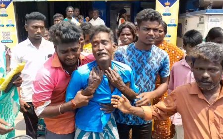 வங்கி வாசலில் பட்டப் பகலில் பணம் பறித்த கொள்ளையர்கள்! கதறி அழுத விவசாயி...