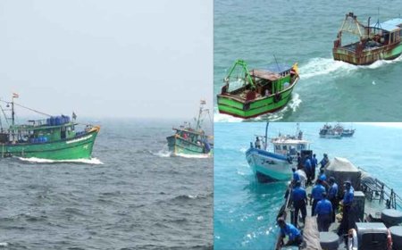 கைது செய்யப்பட்ட 21 மீனவர்களை 10 நாட்கள் நீதிமன்றக் காவலில் வைக்க இலங்கை நீதிமன்றம் உத்தரவு...