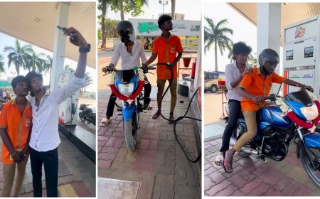 பெட்ரோல் பங்க் ஊழியருக்கு இன்ப அதிர்ச்சி கொடுத்த KPY பாலா