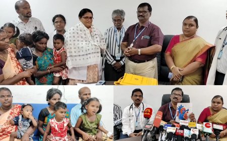 பிறவி இருதய குறைபாடு...அறுவை சிகிச்சையின்றி மருத்துவர்கள் சாதனை...