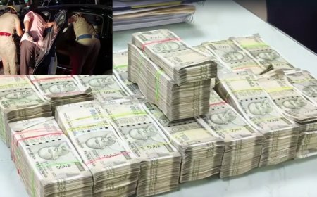 காரில் கட்டுக்கட்டாக பணம்... அள்ளிப் போட்டு வந்த பறக்கும் படையினர்....